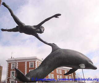 Boy With a Dolphin (1975) by Sir David Wynne